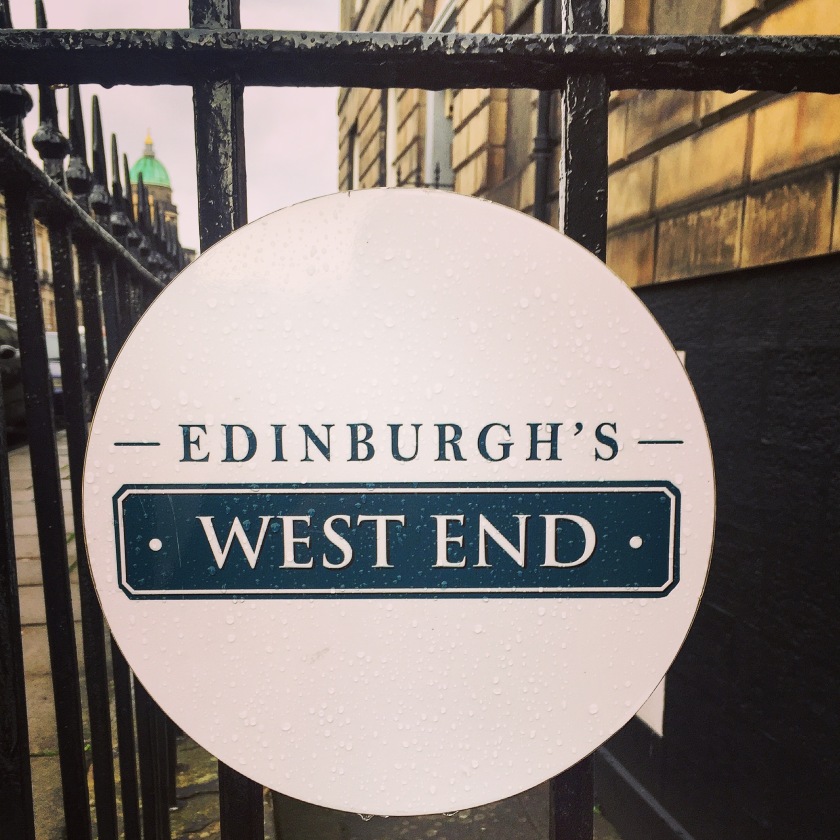 Edinburgh West End sign
